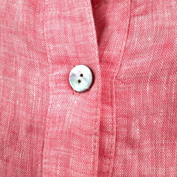 Finley Jasmine Sleeveless Tiered Linen Dress Pink woman’s size XL dress spring s - Picture 3 of 15